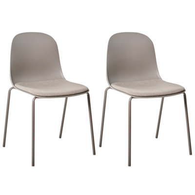 Set of 2 Conference Chairs DORR Taupe