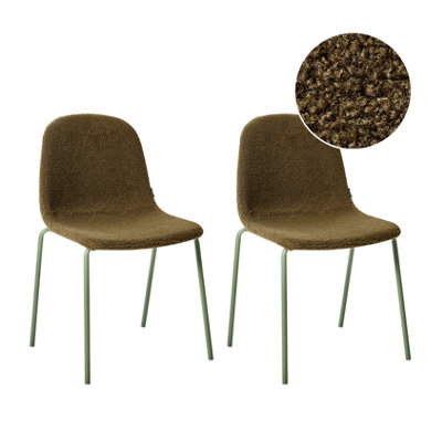 Set of 2 Conference Chairs LOMA Boucle Green
