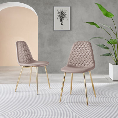 Blush pink dining chairs deals with chrome legs