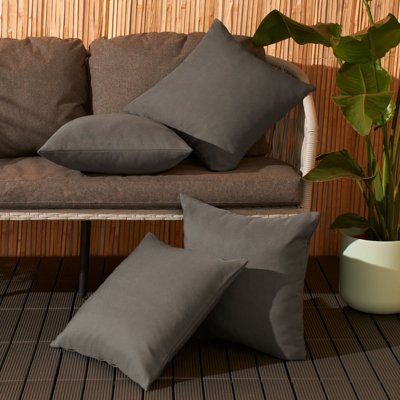 Set of 2 Cushion Cover Water Resistant Outdoor