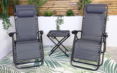 Set of two zero gravity chairs hot sale