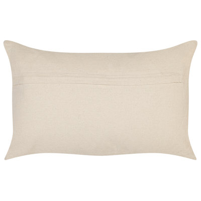 Set of 2 Decorative Cushions INULA Cotton 30 x 50 cm Orange Geometric ...