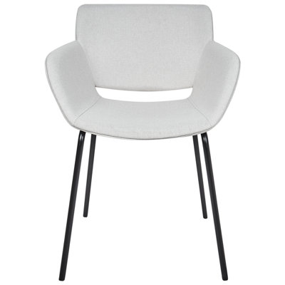 Set of 2 Dining Chairs AXTEL Light Grey