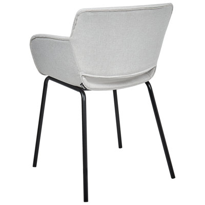 Set of 2 Dining Chairs AXTEL Light Grey