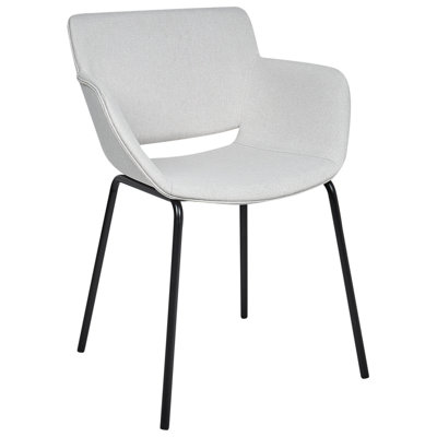 Set of 2 Dining Chairs AXTEL Light Grey
