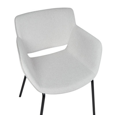 Set of 2 Dining Chairs AXTEL Light Grey