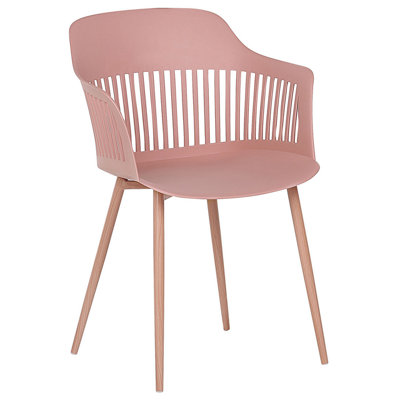 Set of 2 Dining Chairs BERECA Pink