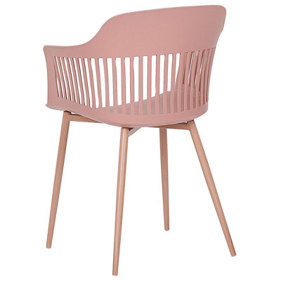 Set of 2 Dining Chairs BERECA Pink