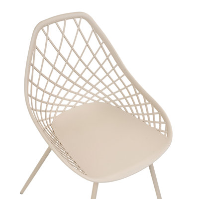 Set of 2 Dining Chairs CANTON II Beige