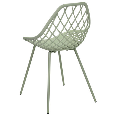 Set of 2 Dining Chairs CANTON II Green