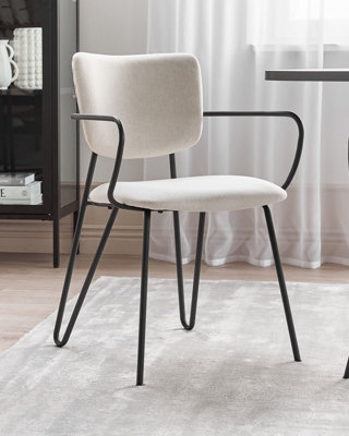 Set of 2 Dining Chairs ELKO Cream