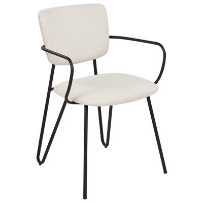 Set of 2 Dining Chairs ELKO Cream