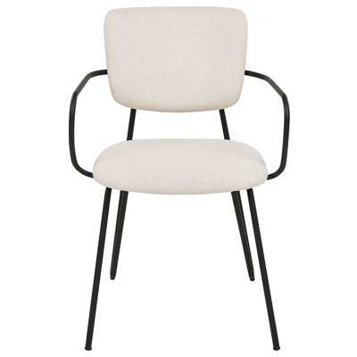 Set of 2 Dining Chairs ELKO Cream