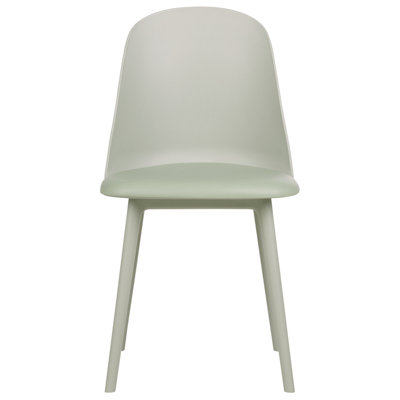 Set of 2 Dining Chairs FOMBY Light Green