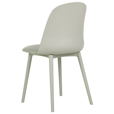 Set of 2 Dining Chairs FOMBY Light Green