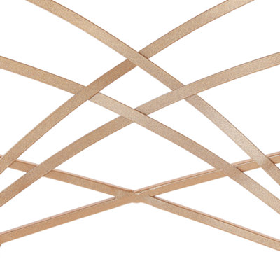 Set of 2 Dining Chairs GIRARD Metal Rose Gold