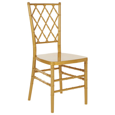 Set of 2 Dining Chairs Gold CLARION