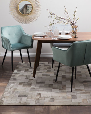 Set of Dining Chairs JASMIN Velvet Mint Green