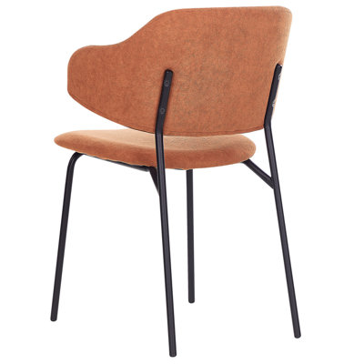 Set of 2 Dining Chairs KENAI Orange