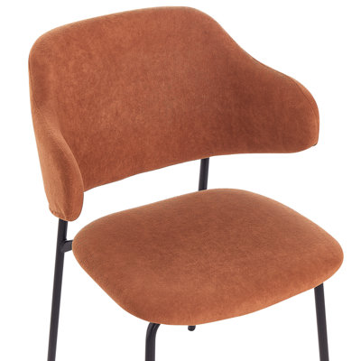 Set of 2 Dining Chairs KENAI Orange