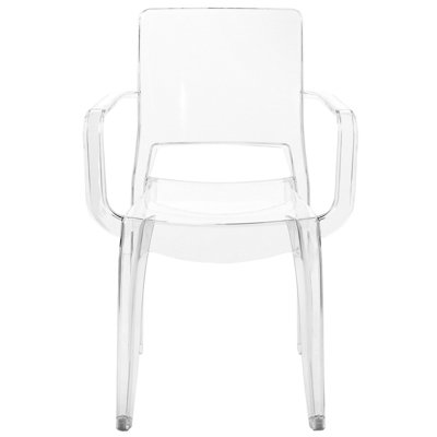 Set of 2 Dining Chairs KENWOOD Transparent