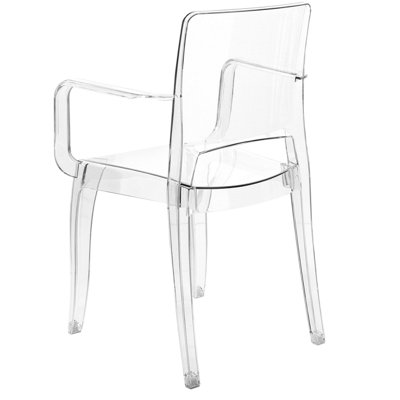 Set of 2 Dining Chairs KENWOOD Transparent