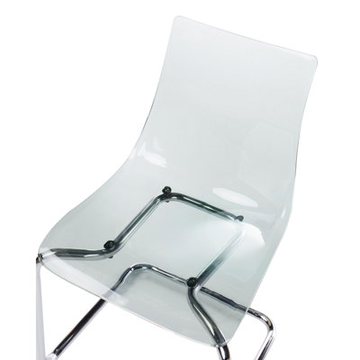 Set of 2 Dining Chairs MARSHALL Black