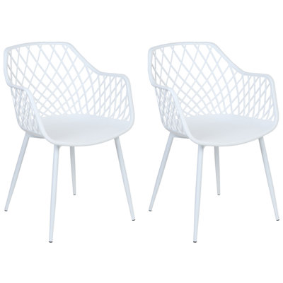 Set of 2 Dining Chairs NASHUA II White