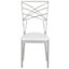 Set of 2 Dining Chairs Silver GIRARD