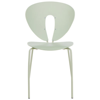 Set of 2 Dining Chairs TRACY Light Green