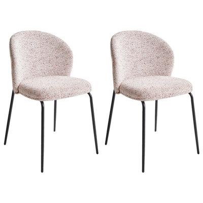 Set of 2 Dining Chairs VIDETTE Beige