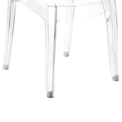 Set of 2 Dining Chairs WESTBRIDGE Transparent