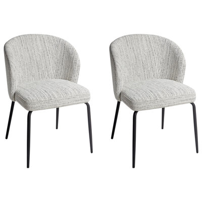 Set of 2 Dining Chairs ZANA White
