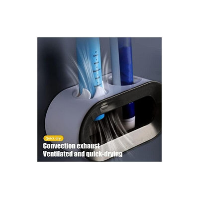 BYUNER 2 Pack Toothbrush Holder Wall Mounted For Bathroom