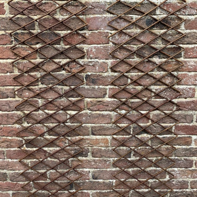 Set of 2 Expanding Willow Trellis (180cm x 30cm) DIY at B&Q