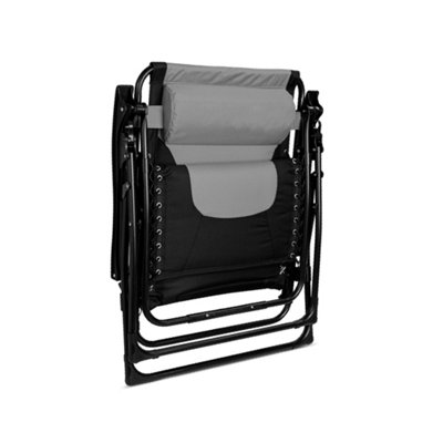 Set of Extra Wide Luxury Gravity Garden Sun Lounger Relaxer