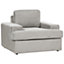 Set of 2 Fabric Armchairs Light Grey ALLA