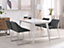 Set of 2 Fabric Dining Chairs Dark Grey ARCATA