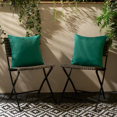 Set of 2 Filled Cushions Water Resistant Outdoor - 3