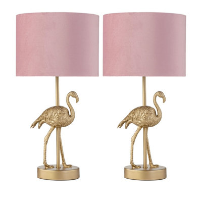 Litecraft Fliss Gold 1 Light Flamingo Table Lamp