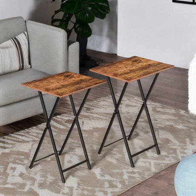 Set of 2 Folding Tables Home Furniture