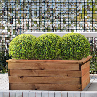 Set of 2 Fully Assembled 82cm Wooden Planter, Made in the UK