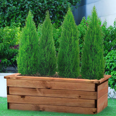 Set of 2 Fully Assembled 82cm Wooden Planter, Made in the UK