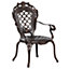 Set of 2 Garden Chairs Brown LIZZANO