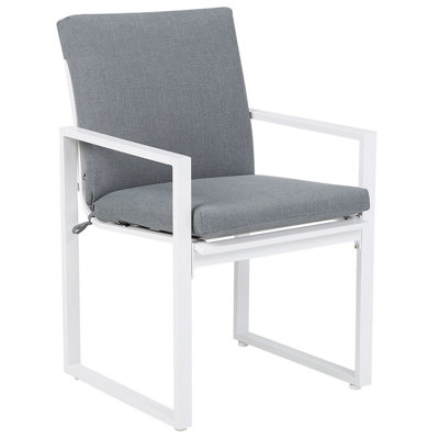 Set of 2 Garden Chairs Grey PANCOLE