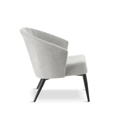 Set of 2 Grey AV Lounge Chairs for Living Room, Lobby, Hotel, Bar and Restaurant