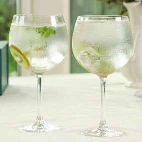Set of 2 Handmade Copa Gin Cocktail Drinking Champagne Glasses