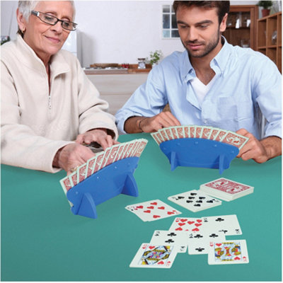 Set of 2 Hands-Free Playing Card Holders - Comfortable Card Stand for ...