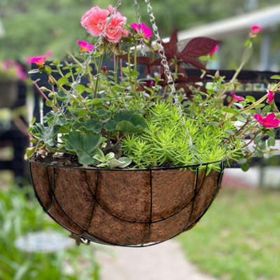 artificial plants hanging Fabo Faux Potted Hanging Plant (3.2 Feet)