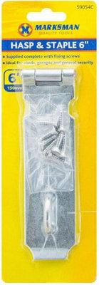 Set Of 2 Hasp And Staple Garden Gate Door Shed Security Locks With Fixing Screws 6 Inch